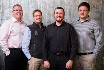 From left to right: Gerdus Byleveld, Johan Pieters, Craig Neill and Conrad Hofmeyr